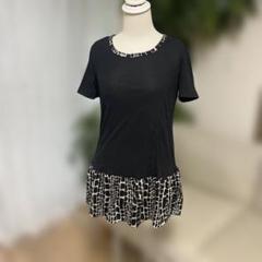 ハンドメイド❣️/トップス❣️/裾フリル、スリット、伸縮あり/ダンス、スポーツ
