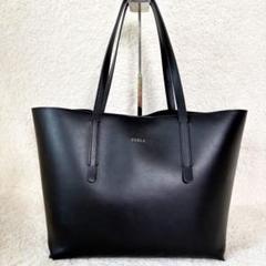 FURLA フルラ 黒 ビジネスバッグ トートバッグ　A4 FURLA - フルラ トートバッグ ビジネスバッグ 肩掛 ブラック 黒