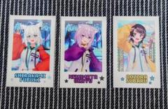 猫又おかゆ、白上フブキ、大空スバル チェキ風カード.ホロライブSUPEREXPO