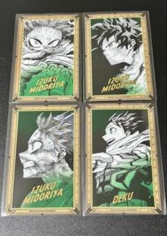 緑谷　ヒロアカ展　クリアカード　まとめ売り ヒロアカ 原画展 箔押しクリアカード 緑谷出久 4枚セット - メルカリ