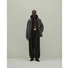 IRENISA VOLUME PANTS WITH LINEN BELT BKのサムネイル