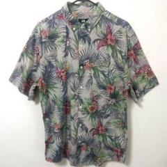H&M フローラル ボタニカル プリント 半袖 アロハ シャツ