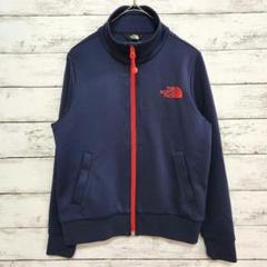 美品 ノースフェイス キッズ 130 トラックジャケット ジャージ 紺 ネイビー