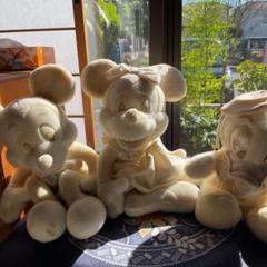 ホワイトミッキー ミニー ドナルド　レア ぬいぐるみ 3体セット新品 マスコット ディズニー ぬいぐるみ ミッキー ドナルド ミニー