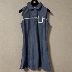 極美品 22SS【パーリーゲイツ】ノースリーブフレアワンピース M 近年 現行 極美品 22SS【パーリーゲイツ】ノースリーブフレアワンピース M