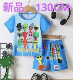新品　キッズ　セットアップ　スプランキー音楽キャラクターTシャツ＆ショーツセット