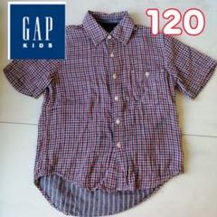 120 半袖シャツ チェックシャツGAPkids