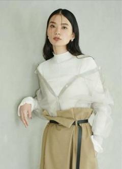 FRAY I.D フレイアイディー　シャツレイヤードニット FRAY I.D（フレイアイディー）の「シャツレイヤードニット