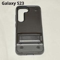 スマホケース Samsung Galaxy S23 ブラック スタンド機能付き