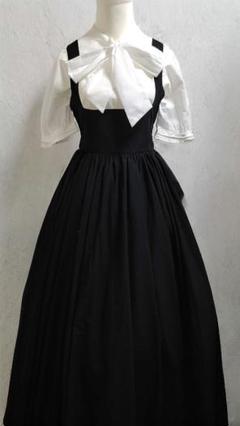 【美品】Moi-meme-Moitie シャーリングスリーブブラウス 黒 Cross Rose Gardenシャーリングスリーブブラウス | Moi-même