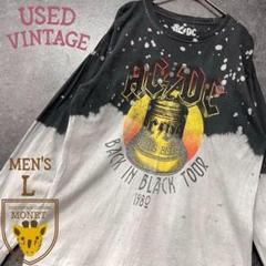 ☆US古着☆【AC DC バンド ロックT バンT】長袖 Tシャツ メンズL
