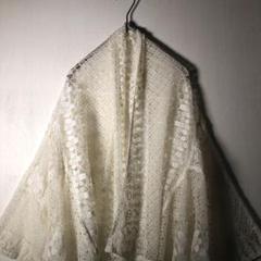 【ヴィンテージ】レディース 白ケープ風トップス used TR2