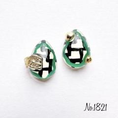 No.1821 レジンピアス レジンイヤリング ハンドメイドピアス