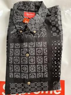 supreme paisley grid shirt