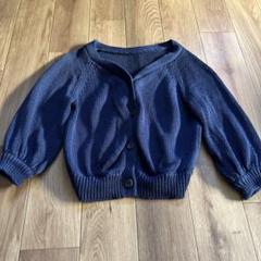 美品　LOUNIE ルーニィ ざっくり編みニットカーディガン　ネイビー
