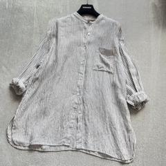 美品 23区 リベコ LIBECO リネンシャツ 44 大きいサイズ 23SS trim_ofcrs_item1eb697102cb511f