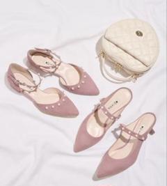 Diana リボン×ストラップの大人フェミニンフラットミュール　新品未使用 数々の賞を受賞 DIANA ダイアナ リボン×ストラップの大人