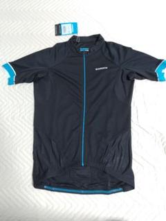 新品・未使用シマノ　サイクルジャージ 未使用品】シマノ サイクルジャージ 黒×青 L (Asia：XL) タグ