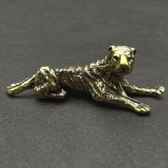 真鍮 置物 アンティーク ヴィンテージ ハンドメイド 動物 トラ 虎 寅47