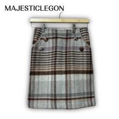 875★【MAJESTICLEGON】ミニ　スカート　パンツ　フェイク　チェック