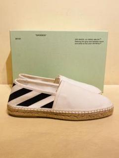 2020SS最新作 新品 OFF-WHITE エスパドリーユ ホワイト 42