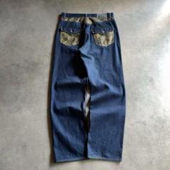 90s 00s FREAKY baggy jeans indigo blue