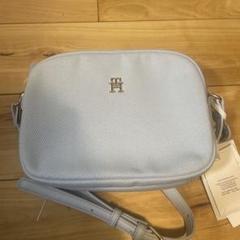 TOMMY HILFIGER ライトブルー ショルダーバッグ