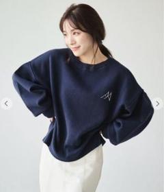 【早い者勝ち】 Aimeine エメイン　ロゴニットスウェット　イエロー　新色 Aimeine エメインロゴニットスウェットイエロー新色