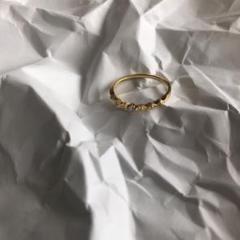 AHKAH ダイヤ入りリング