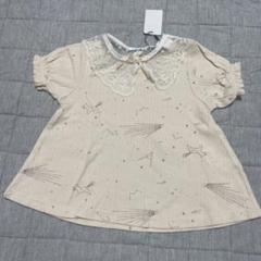 cottoli 80 レース付け襟Tシャツ