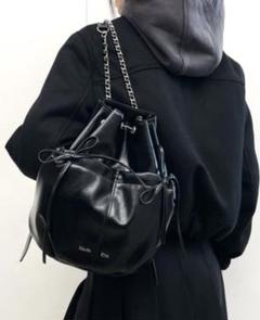 期間限定割引】 MATIN KIM リボン ハンドバッグ(全3色) HALF