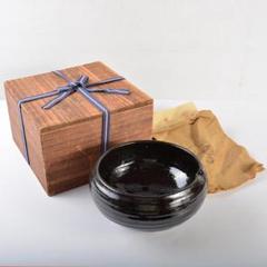 芳幽軒　加藤石春作　黒楽　菓子器　共布共箱　M　R5391 芳幽軒 加藤石春作 黒楽 菓子器 共布共箱 M R5391 - メルカリ
