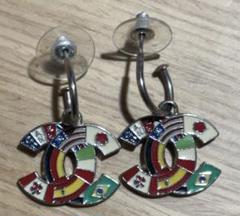 CHANEL シャネル フープピアス ココマーク 国旗柄 03A 楽天市場】[USED/中古]CHANEL シャネル ココマーク×アメリカ国旗