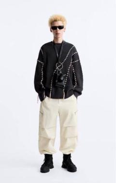 メゾンスペシャル　ZARA コントラストステッチセーター 2025年最新】maison special zara ニットの人気アイテム - メルカリ