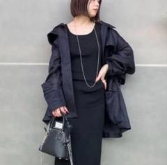 極美品♡カオスChaosフロマージュリネンブルゾン　ジャケット　アウターブラック Chaos（カオス）の「Chaos(カオス)/フロマージュリネンブルゾン