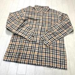 DAKSベージュ系チェック 長袖シャツ日本製 Qoo10] ダックス 日本製 チェック 長袖 シャツ L ベー : メンズ