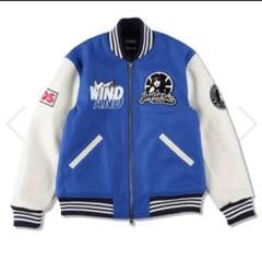 【ロータス】WIND AND SEA スタジャン XL 80s WEST WIND ウエストウィンド スタジャン イエロー×ブラック