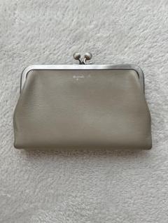 アニエス・ベー　がま口財布　ベージュのサムネイル