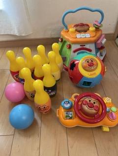 アンパンマンおもちゃ まとめ売り ボウリング よくばりボックス ドライブ 4点