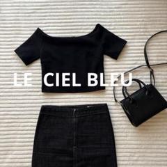 LE CIEL BLEU ルシェルブルー　オフショルダー クロップドトップス38のサムネイル