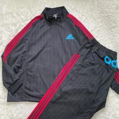 目黒蓮着用】adidasナイロンジャケット 超ビックサイズ ブラック