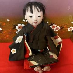 大きな市松人形 明治抱き人形 18号 63cm位 銘あり