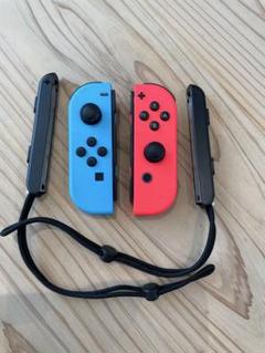 Nintendo Switch ジョイコン 青 赤 黒 ストラップ付き