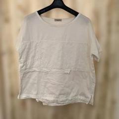 サマンサモスモスホワイト レース きりかえTシャツ 半袖