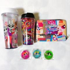 パワーパフガールズ タンブラー マルチポーチ アクリルキーホルダー