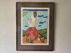 リトグラフ　壇まゆみ　小田まゆみ　版画　原画 リトグラフ 壇まゆみ 小田まゆみ 版画 原画 - メルカリ