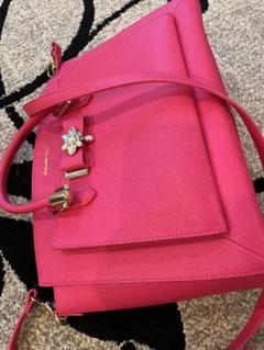 新品 2way ファーバッグ ミニショルダーバッグ ピンク サマンサ