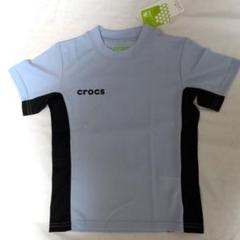 【新品】crocs ライトブルー 半袖シャツ　サイズ130