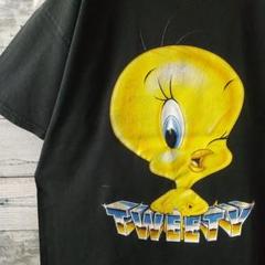 goodデザイン☆90s 1998 トゥイーティー ビッグプリント Tシャツ L
