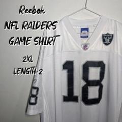 【値下げ】Reebok★NFL RAIDERS GAME SHIRT MOSS